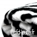 Sleeper’z - Couverture plaid polaire pour canapé ou lit - chaud et doux - motif animaux zèbre - 160x220cm - B07BMYXPXQ